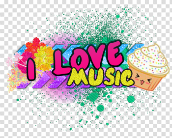 I Love Music Transparent Background PNG