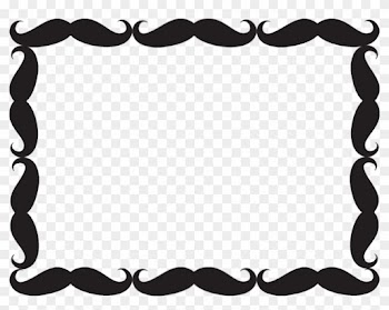 I Love Mustaches Clip Art Free For Kids - Transparent Mustache Border