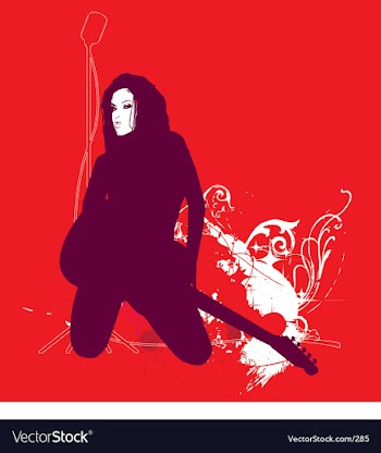I love Rock'N'Roll vector image