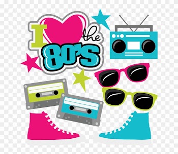 I Love The 80s Clipart - Love The 80s Svg
