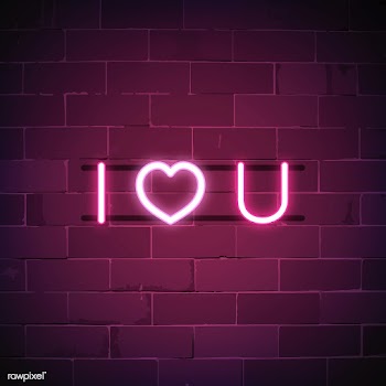 I love you neon sign vector | Free stock vector - 537647
