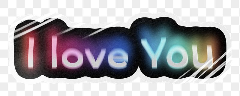 I love you png word | Free PNG - rawpixel