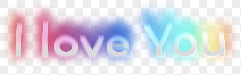I love you png word | Free PNG - rawpixel
