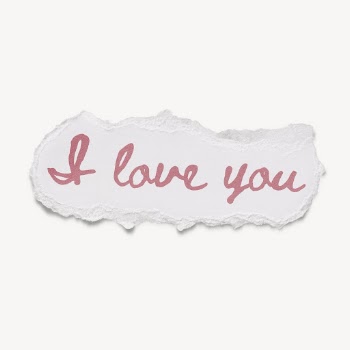I love you ripped paper | Free PSD - rawpixel