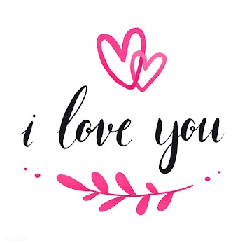 I love you typography vector | Free stock vector - 511834