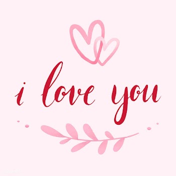 I love you typography vector | Free stock vector - 511838