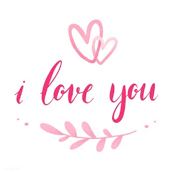 I love you typography vector | Free stock vector - 511839