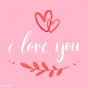I love you typography vector | Free stock vector - 511842