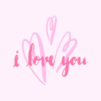 I love you typography vector in pink | Free stock vector - 472506