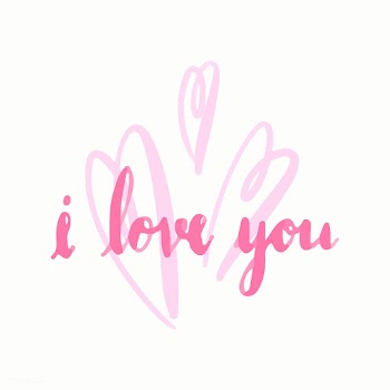 I love you typography vector in pink | Free stock vector - 472533