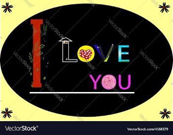 I love you vector image