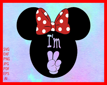 I'm two svg file design files png eps boy or girl | PNGio