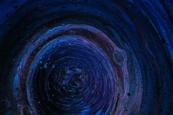 I used metallic paint - added to each color - and it created this noise illusion.