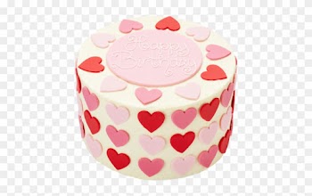 I Want This On 3 Layers With Pastel Coloured Hearts - Torte