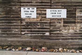 I was exploring an old town in Eastern Oregon and came across these homemade signs on the wall of an old building. I'm pretty sure the building was vacant, as was the building facing these signs. There are a lot of questions here and I'm sure there's a story behind whatever it was that compelled someone to make these. I originally identified this town as Condon, Oregon. I drove back through the area and it was actually Wasco, Oregon. Forgive me for mixing up these two major metropolises! 