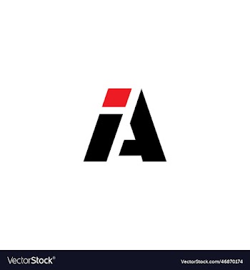 ia letter type logo design template