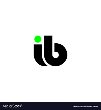 ib letter type logo design template