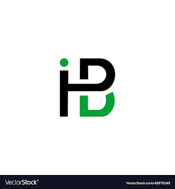 ib letter type logo design template