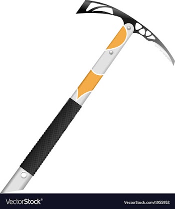 Ice ax vector image