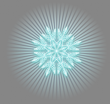 Ice Blue Shining Snowflake PNG Clipart Picture | Gallery ...