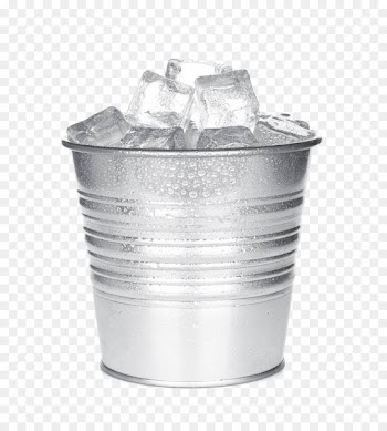 Ice Bucket Challenge Water Stock photography - Close up of ice bucket 