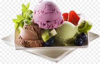 Ice cream cake Sundae Parfait - Tri-color ice cream 