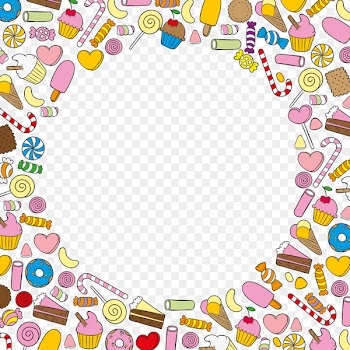 Ice cream Candy Dessert Cupcake Sweetness - Vector sweets background 