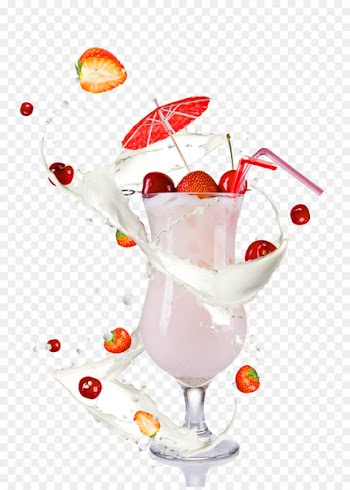 Ice cream Cocktail Juice Pixf1a colada Sundae - White fresh drink fruit decoration pattern 