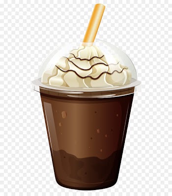 Ice cream Coffee Smoothie Tea Juice - Coffee Cup with Whipped Cream PNG Clipart 
