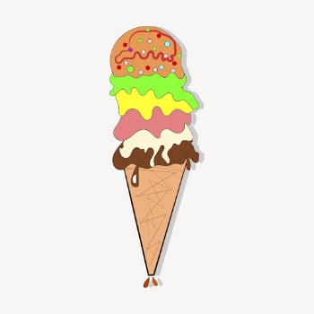 Ice cream collage element, food | Free PSD - rawpixel