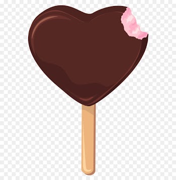 Ice cream cone Chocolate ice cream Clip art - Heart Ice Cream Stick PNG Clipart 