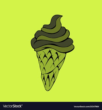 Ice cream cone - icecream summer sweet isolated vector image