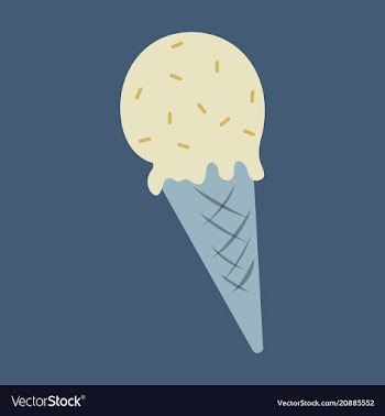 Ice cream cone icon isolated on background trendy vector image
