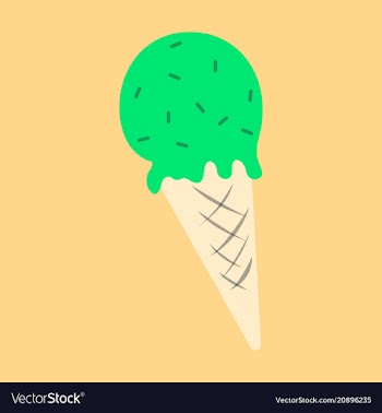 Ice cream cone icon isolated on background trendy vector image