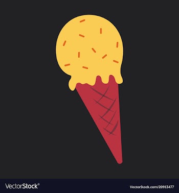 Ice cream cone icon isolated on background trendy vector image
