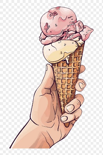 Ice cream cone png sticker, | Free PNG - rawpixel