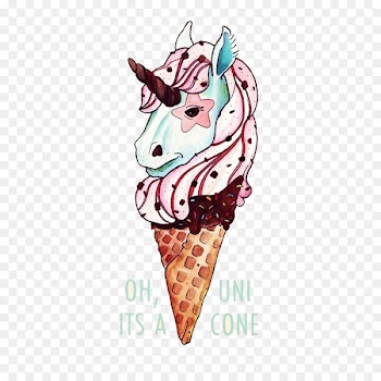 Ice cream cone Sundae Chocolate ice cream Unicorn - Unicorn ice cream 