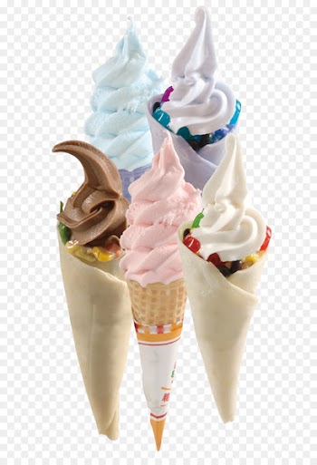 Ice cream cone Sundae Frozen yogurt - Colorful ice cream 