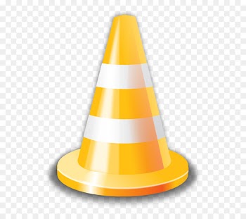Ice cream cone Traffic cone Clip art - Yellow cartoon obstacle flag 