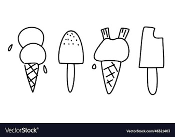 ice cream cones and lollipops