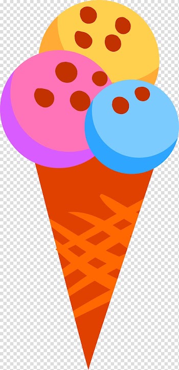 Ice Cream Cones , Colorful cartoon ice cream transparent background PNG clipart