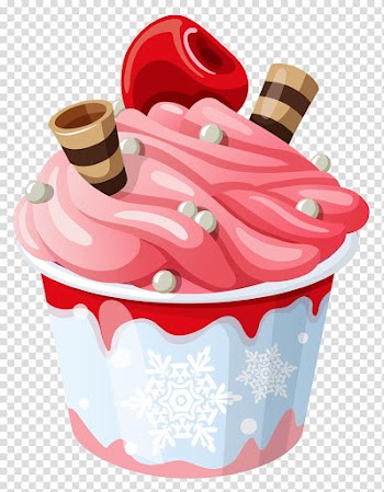 Ice Cream Cones Sundae Frozen yogurt, watercolor cake transparent background PNG clipart