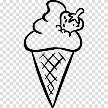 Ice Cream Cones Sundae Fruit salad, cream transparent background PNG clipart