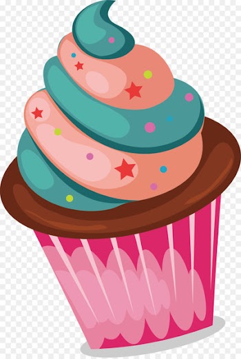 Ice cream Cupcake Bakery Fruitcake - Colored cupcakes 