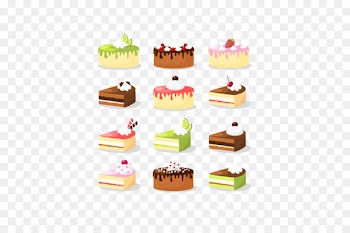 Ice cream Cupcake Birthday cake Chocolate cake - Vector cake 
