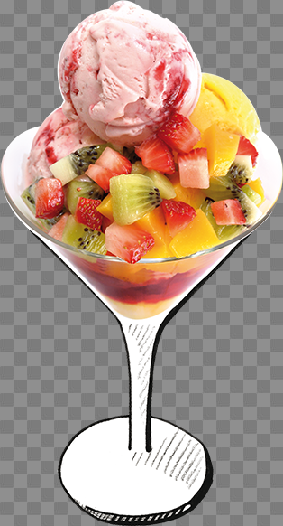 Ice Cream Desserts PNG Background Image