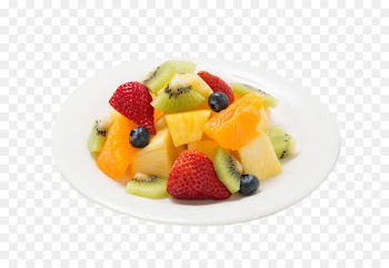 Ice cream Fruit salad Frozen yogurt - White tray of fruit salad 
