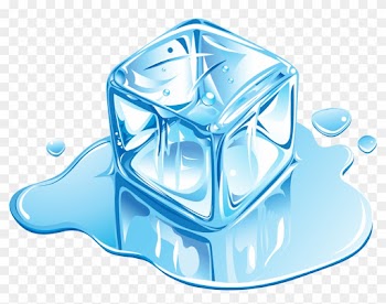Ice Cream Ice Cube Melting - Illustrator Ice Cube Vector