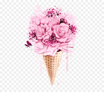 Ice cream Iced coffee Flower bouquet Milk - subshrubby peony flower 