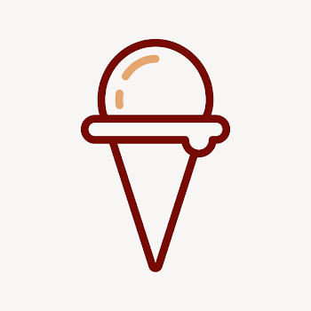 Ice cream icon collage element | Free Vector Illustration - rawpixel